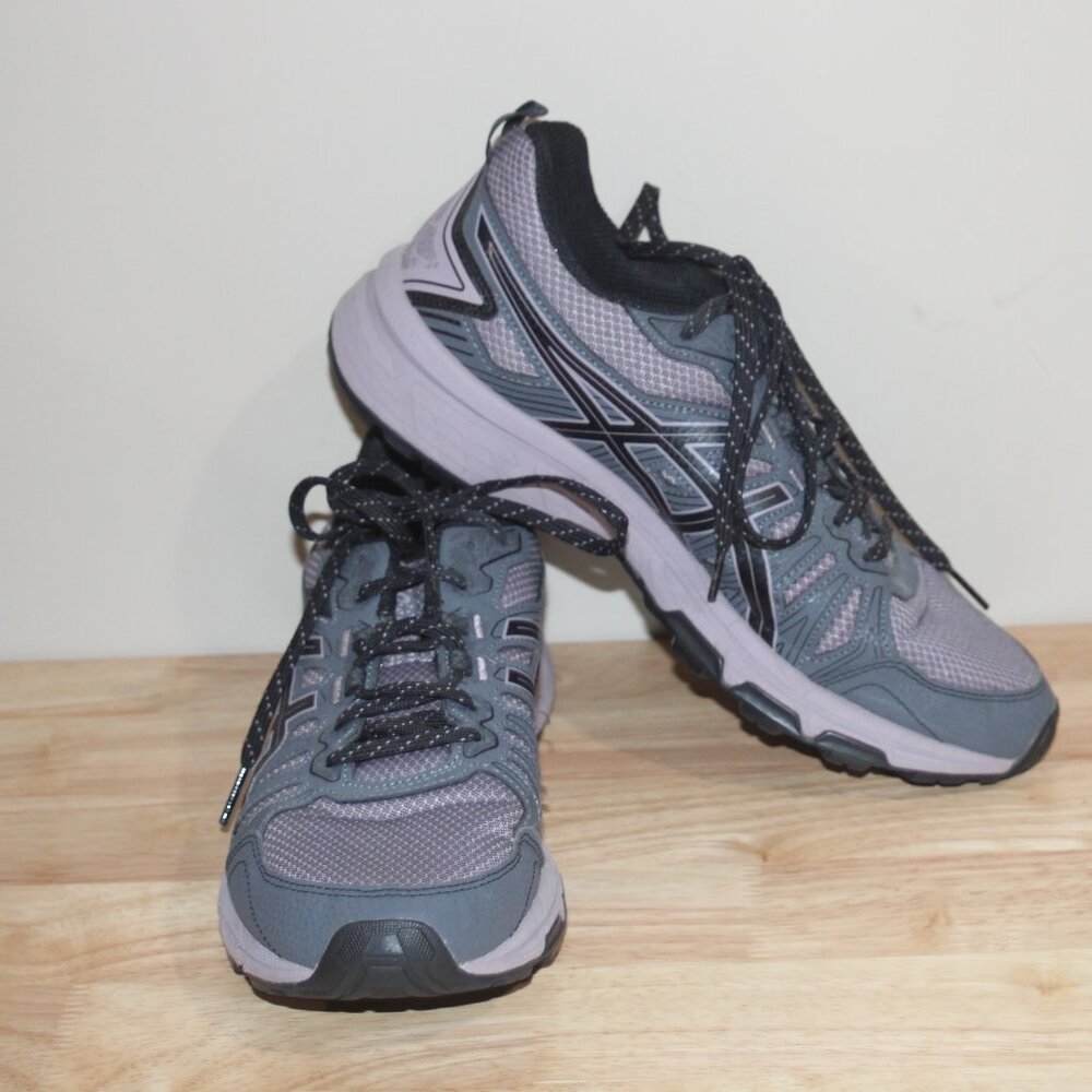 12a. LADIES GEL-VENTURE 7 AASICS SNEAKERS - 9 1/2 - GREY